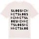 Vintage White t-shirt med Skogshemmet ordlek t-shirt