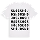 Skogshöjd ordlek t-shirt