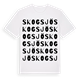 White t-shirt med Skogsjö ordlek t-shirt