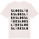Vintage White t-shirt med Skogskärr ordlek t-shirt