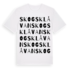 Skogsklåvan ordlek t-shirt – ekologisk bomull t-shirt från Pinshirt