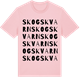 Pink Cotton t-shirt med Skogskvarn ordlek t-shirt