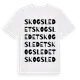 White t-shirt med Skogsledet ordlek t-shirt
