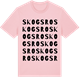 Pink Cotton t-shirt med Skogsro ordlek t-shirt