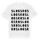 White t-shirt med Skogsro ordlek t-shirt