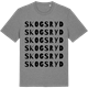 Mid Heather Gray t-shirt med Skogsryd ordlek t-shirt