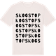 Vintage White t-shirt med Skogstop ordlek t-shirt