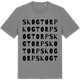 Mid Heather Gray t-shirt med Skogtorp ordlek t-shirt