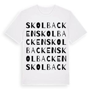 Skolbacken ordlek t-shirt – ekologisk bomull t-shirt från Pinshirt