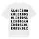 Skoleröd ordlek t-shirt