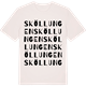 Vintage White t-shirt med Sköllungen ordlek t-shirt