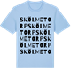 Blue Soul t-shirt med Skölmetorp ordlek t-shirt