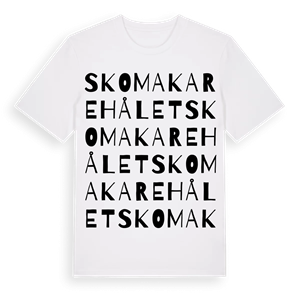 Skomakarehålet ordlek t-shirt – ekologisk bomull t-shirt från Pinshirt