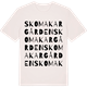 Vintage White t-shirt med Skomakargården ordlek t-shirt