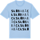 Blue Soul t-shirt med Skönabäck ordlek t-shirt