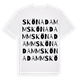 White t-shirt med Skönadamm ordlek t-shirt
