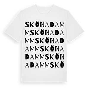 Skönadamm ordlek t-shirt – ekologisk bomull t-shirt från Pinshirt