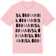 Pink Cotton t-shirt med Skönhamn ordlek t-shirt