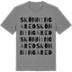 Mid Heather Gray t-shirt med Skönningared ordlek t-shirt