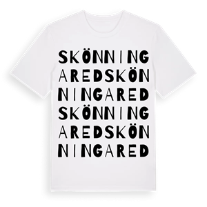 Skönningared ordlek t-shirt – ekologisk bomull t-shirt från Pinshirt