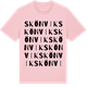Pink Cotton t-shirt med Skönvik ordlek t-shirt
