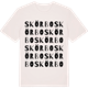 Vintage White t-shirt med Skörbo ordlek t-shirt