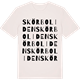 Vintage White t-shirt med Skörboliden ordlek t-shirt