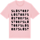 Pink Cotton t-shirt med Sköstorp ordlek t-shirt