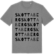 Mid Heather Gray t-shirt med Skottaberg ordlek t-shirt