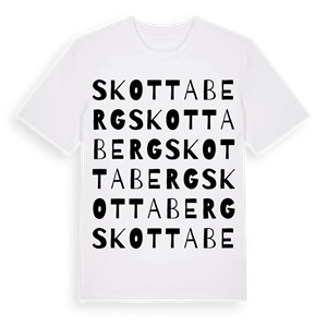 Skottaberg ordlek t-shirt – ekologisk bomull t-shirt från Pinshirt