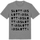 Mid Heather Gray t-shirt med Skottan ordlek t-shirt