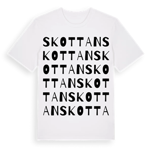 Skottan ordlek t-shirt – ekologisk bomull t-shirt från Pinshirt