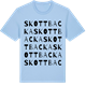 Blue Soul t-shirt med Skottbacka ordlek t-shirt