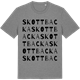 Mid Heather Gray t-shirt med Skottbacka ordlek t-shirt