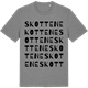 Mid Heather Gray t-shirt med Skottene ordlek t-shirt