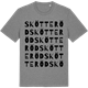 Mid Heather Gray t-shirt med Skötteröd ordlek t-shirt