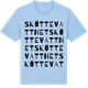Blue Soul t-shirt med Sköttevattnet ordlek t-shirt