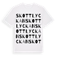 Skottlyckan ordlek t-shirt