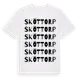 White t-shirt med Sköttorp ordlek t-shirt