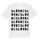 White t-shirt med Skövde ordlek t-shirt