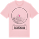 Pink Cotton t-shirt med Skräcklan t-shirt