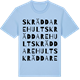 Blue Soul t-shirt med Skräddarehult ordlek t-shirt
