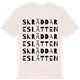 Vintage White t-shirt med Skräddareslätten ordlek t-shirt