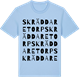 Blue Soul t-shirt med Skräddaretorp ordlek t-shirt