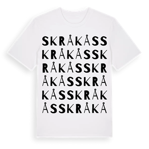 Skråkås ordlek t-shirt – ekologisk bomull t-shirt från Pinshirt