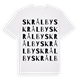 Skrålby ordlek t-shirt
