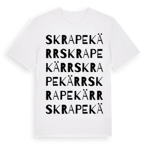 Skrapekärr ordlek t-shirt – ekologisk bomull t-shirt från Pinshirt
