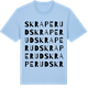 Blue Soul t-shirt med Skraperud ordlek t-shirt
