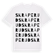 White t-shirt med Skraperud ordlek t-shirt