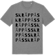 Mid Heather Gray t-shirt med Skräppås ordlek t-shirt
